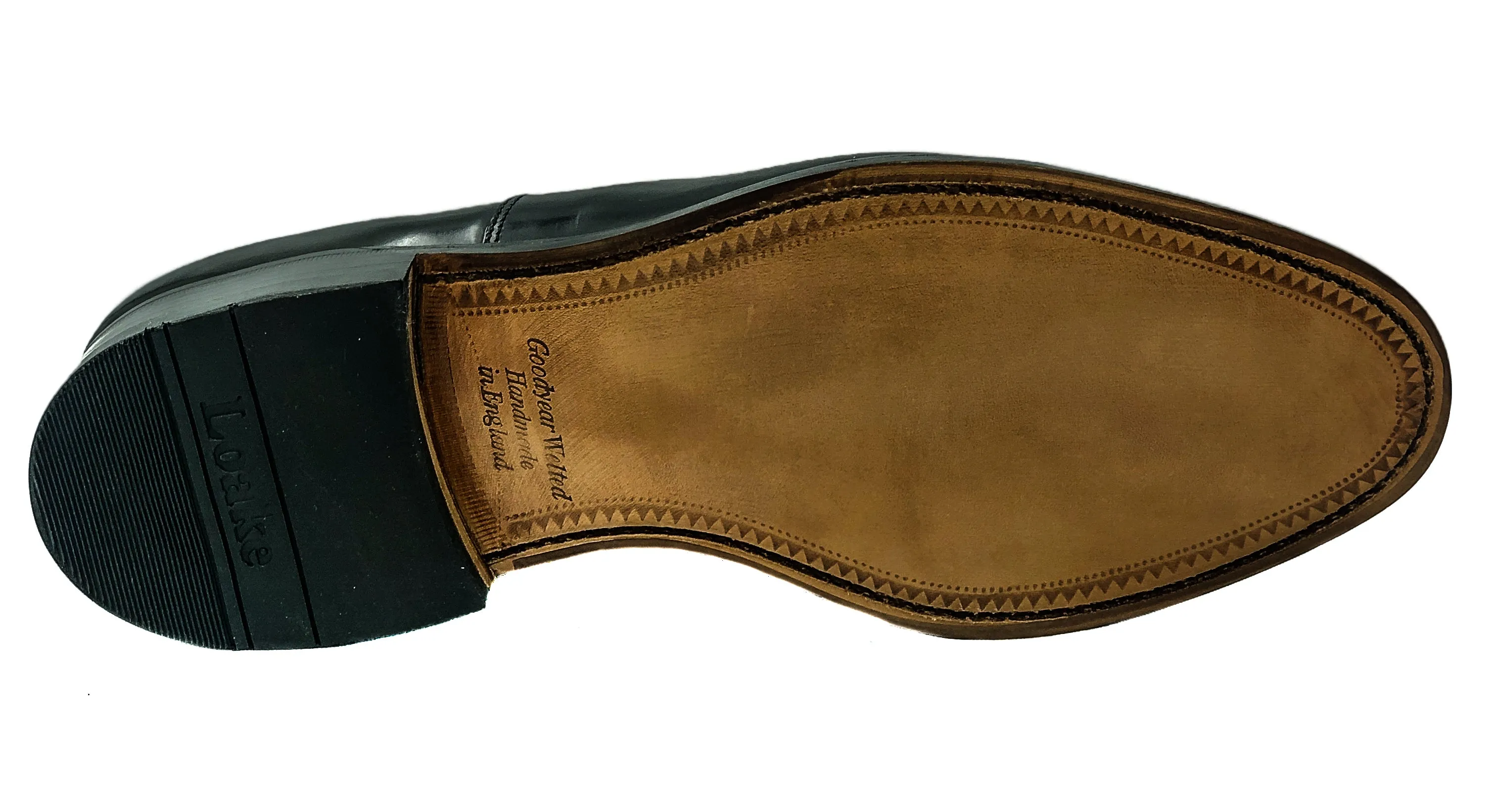 747 Black Polished Leather Oxford