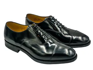747 Black Polished Leather Oxford