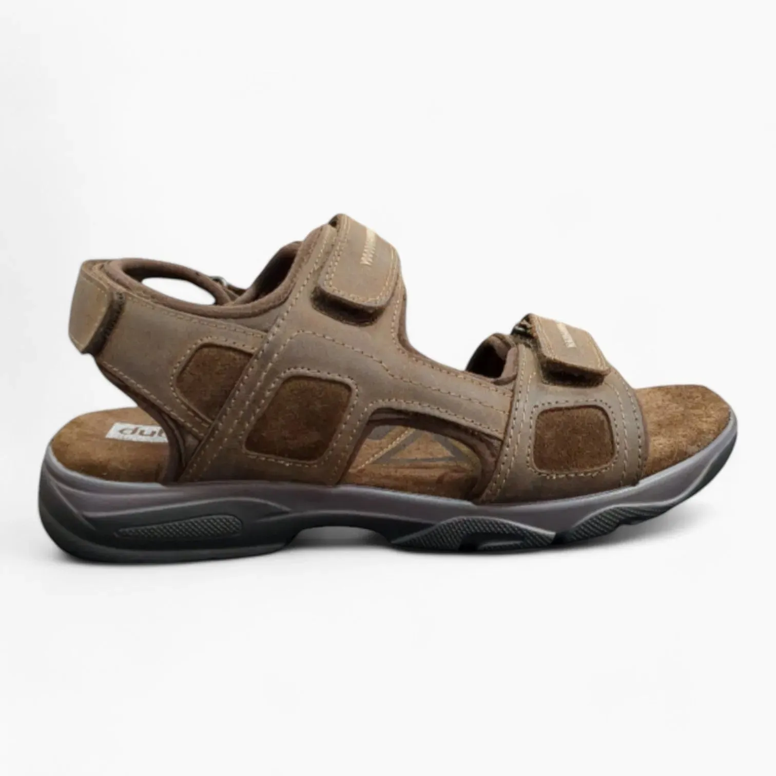 Brown Sandal with Adjustable Velcro Straps - Dubarry Bob