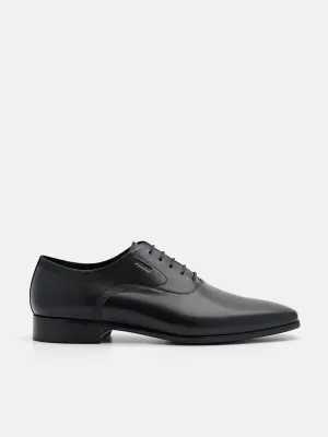 Burnished Leather Oxford Shoes