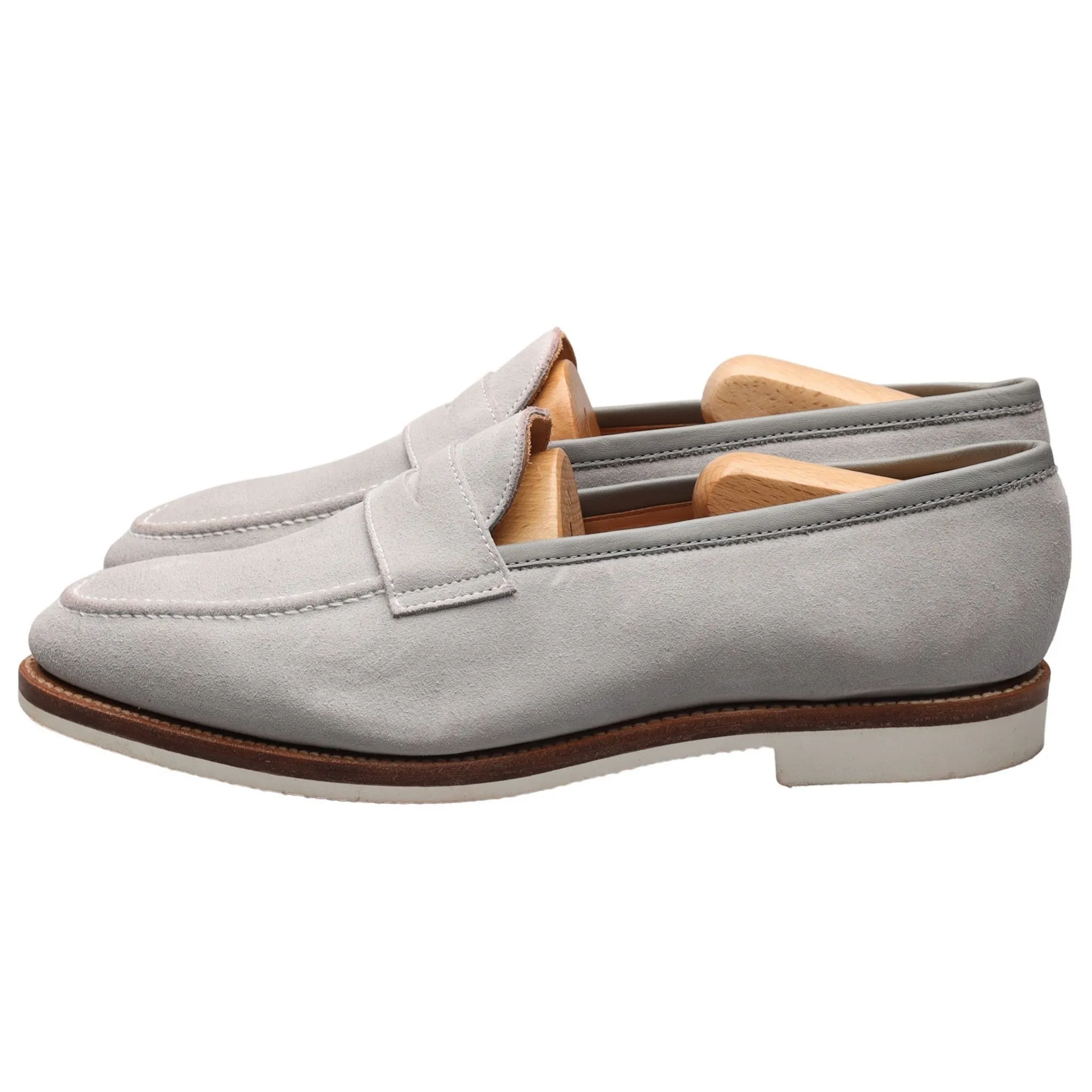'Capri' Light Grey Suede Loafer UK 9.5 E