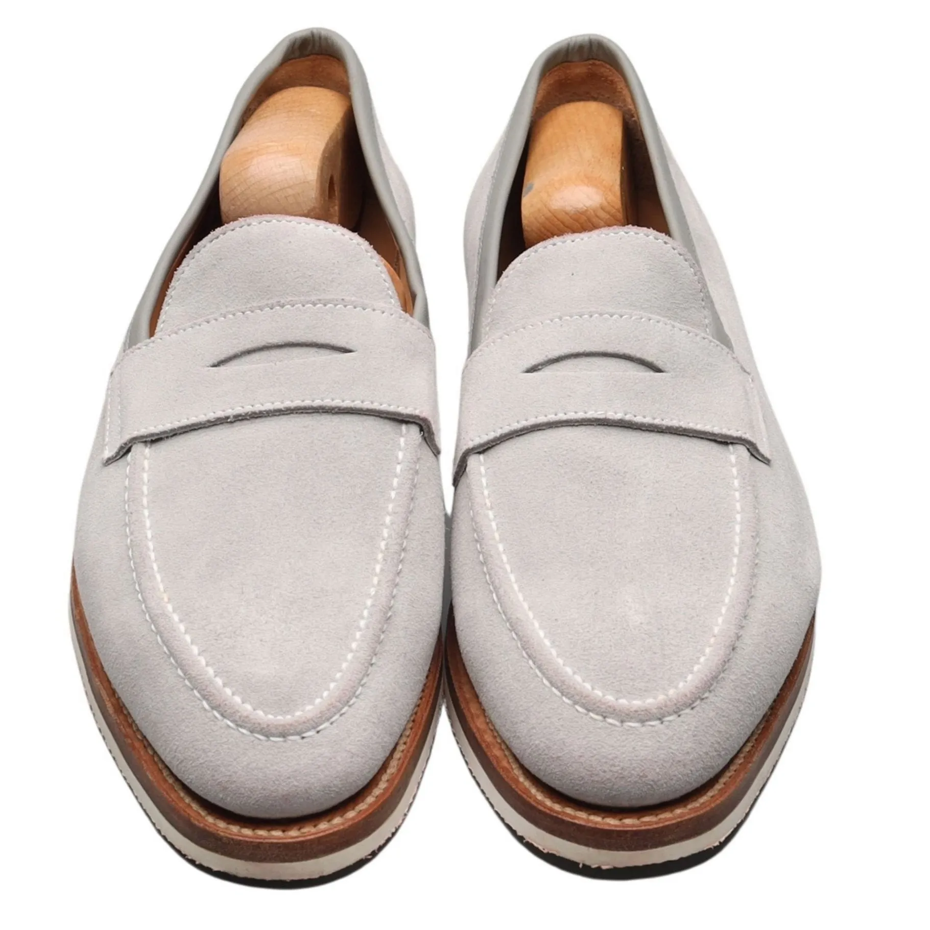 'Capri' Light Grey Suede Loafer UK 9.5 E