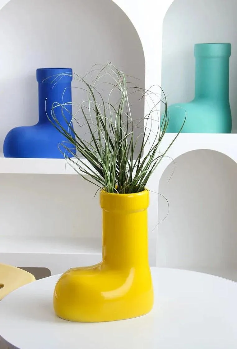 Ceramic Boot Vases