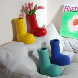 Ceramic Boot Vases