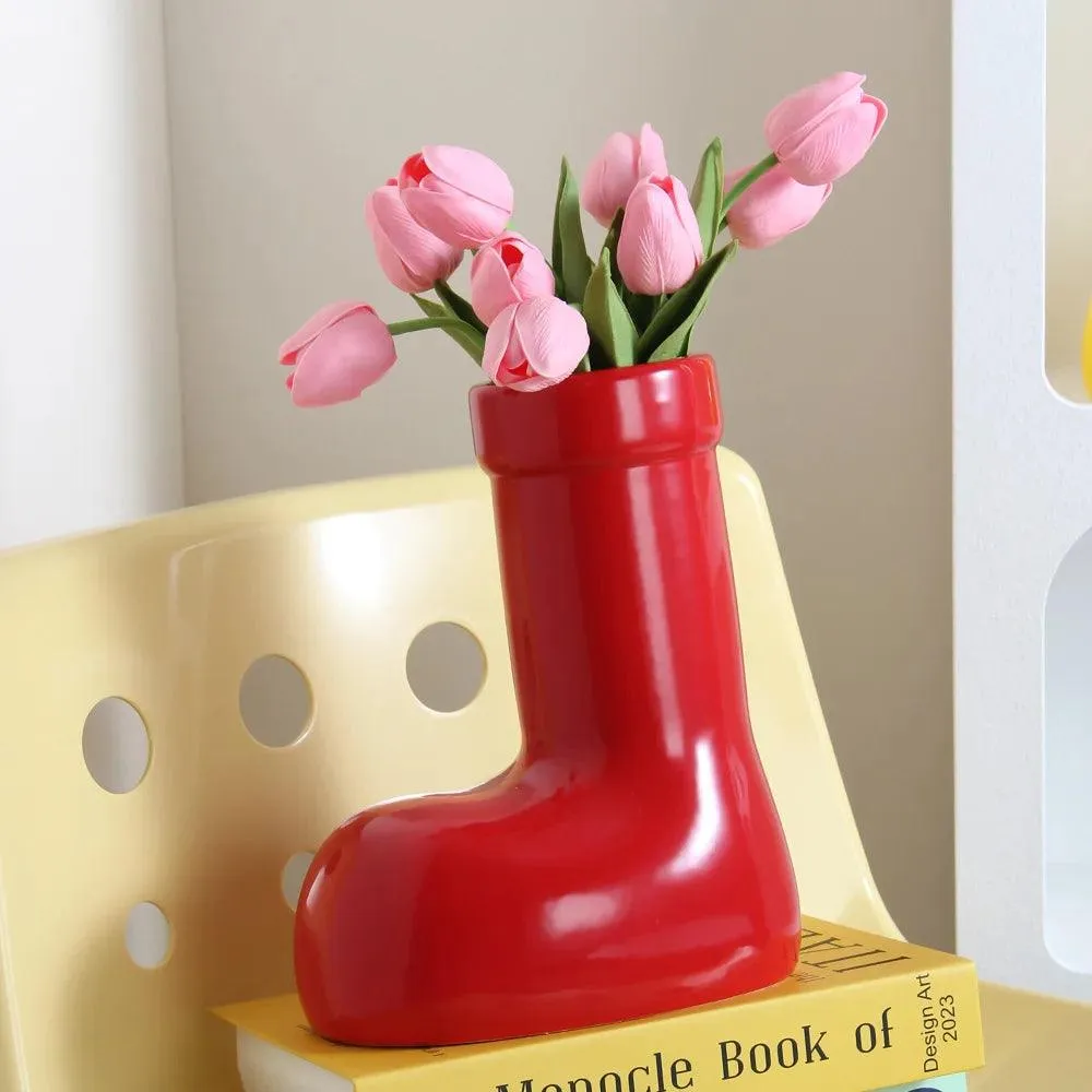 Ceramic Boot Vases
