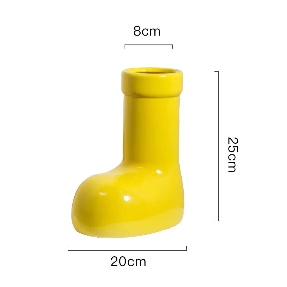 Ceramic Boot Vases