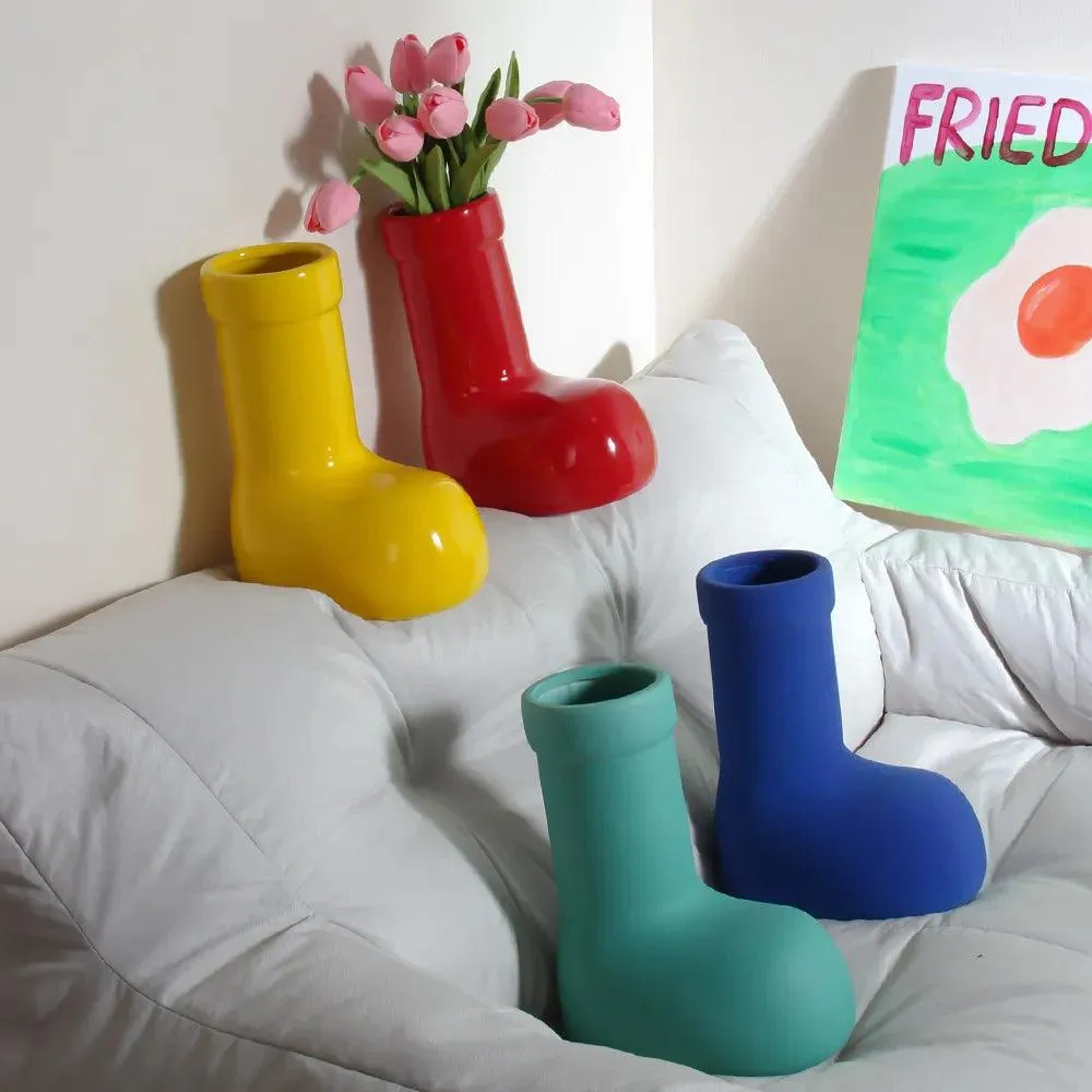 Ceramic Boot Vases
