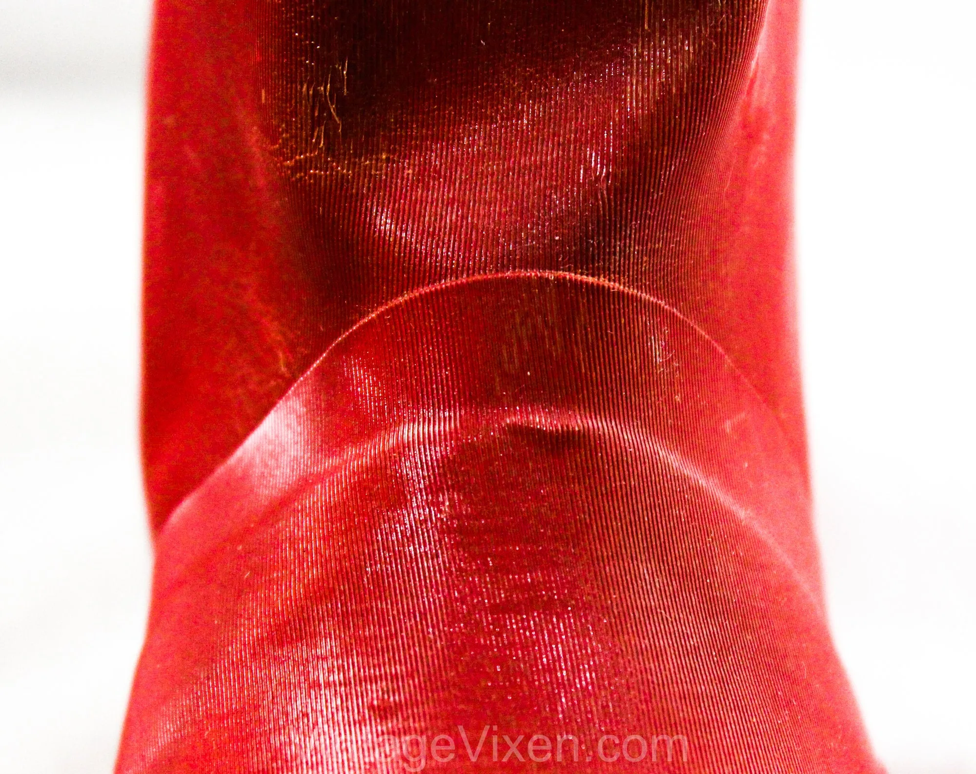 Child Size 10 Red Galoshes - 1950s 60s Child's Glossy Reflective Rain Boots - Waterproof Rubber Wet Weather Children's Shoe - 50s Deadstock