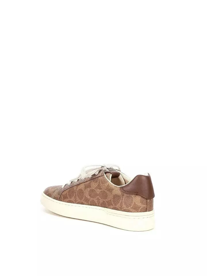 Coach Women's Lowline Leather Low Top Sneaker Tan