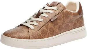 Coach Women's Lowline Leather Low Top Sneaker Tan