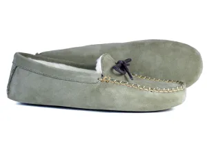 COCOPAH Ladies Stone Suede Fur Lined Slipper by Orca Bay