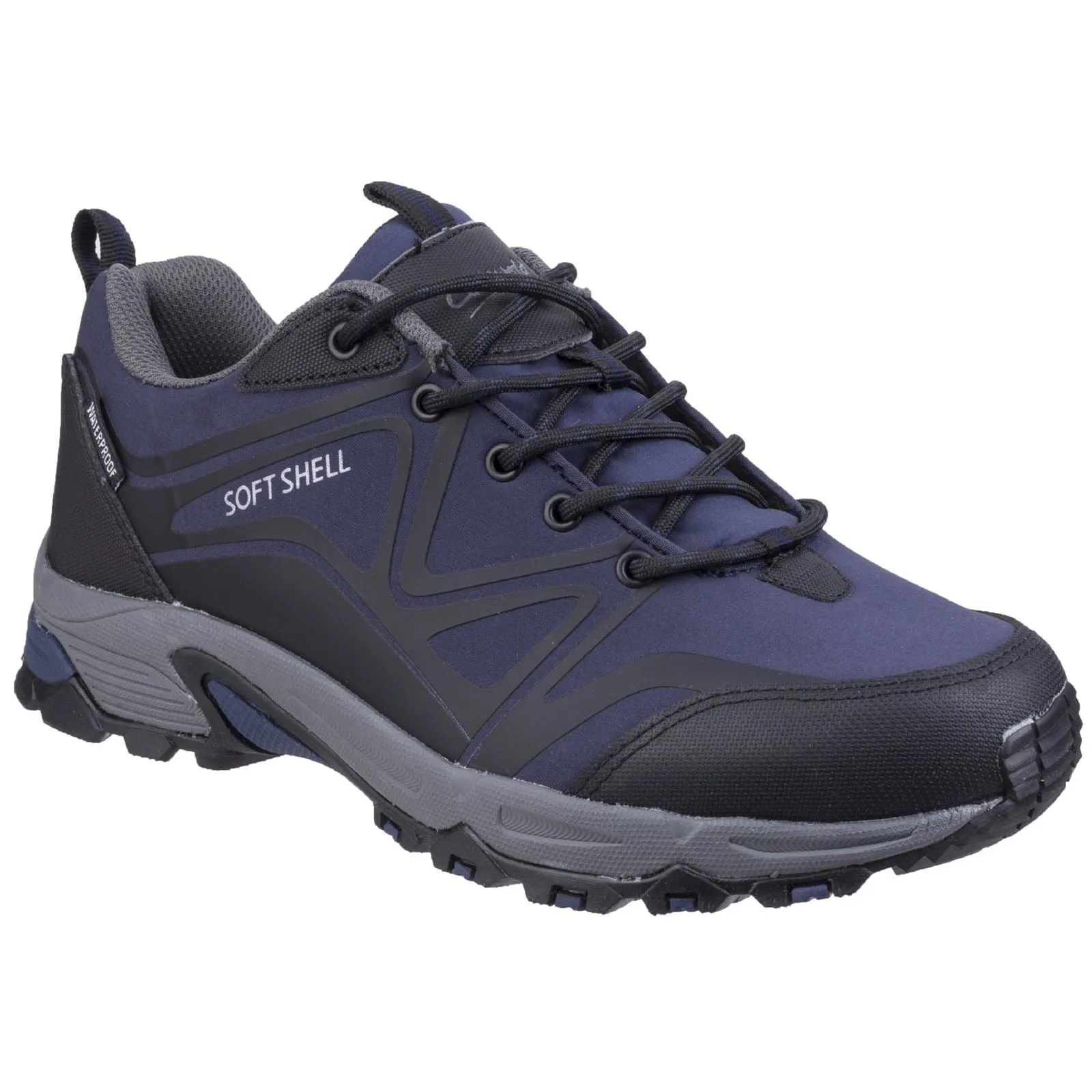 Cotswold Men Hiking Boots - Abbeydale Low Hiker in Blue/Black/Grey, 7-12