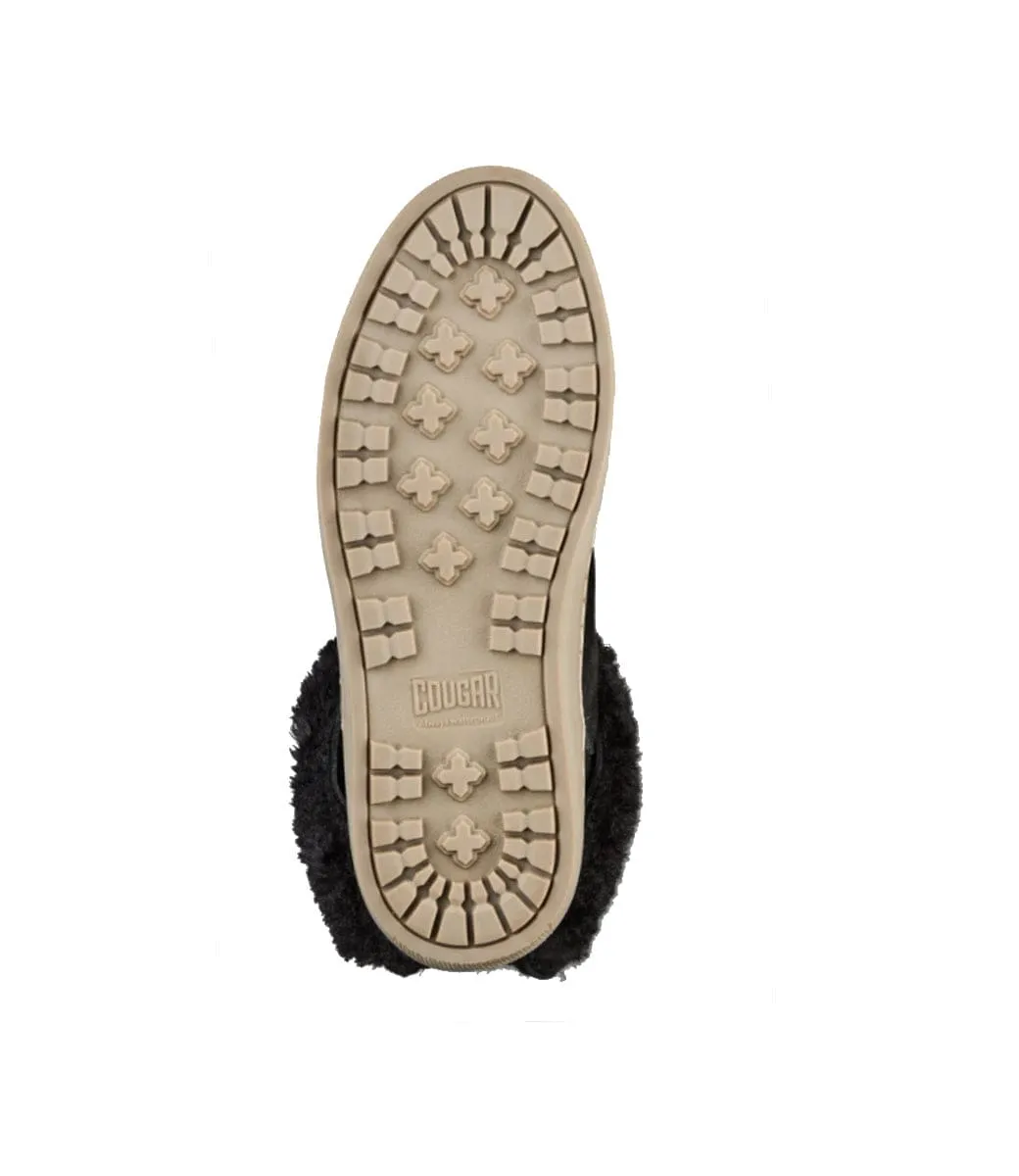 Cougar Women's Devon Winter Sneaker Boots- Black Suede