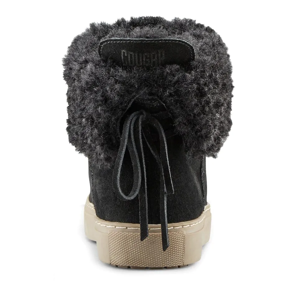 Cougar Women's Devon Winter Sneaker Boots- Black Suede