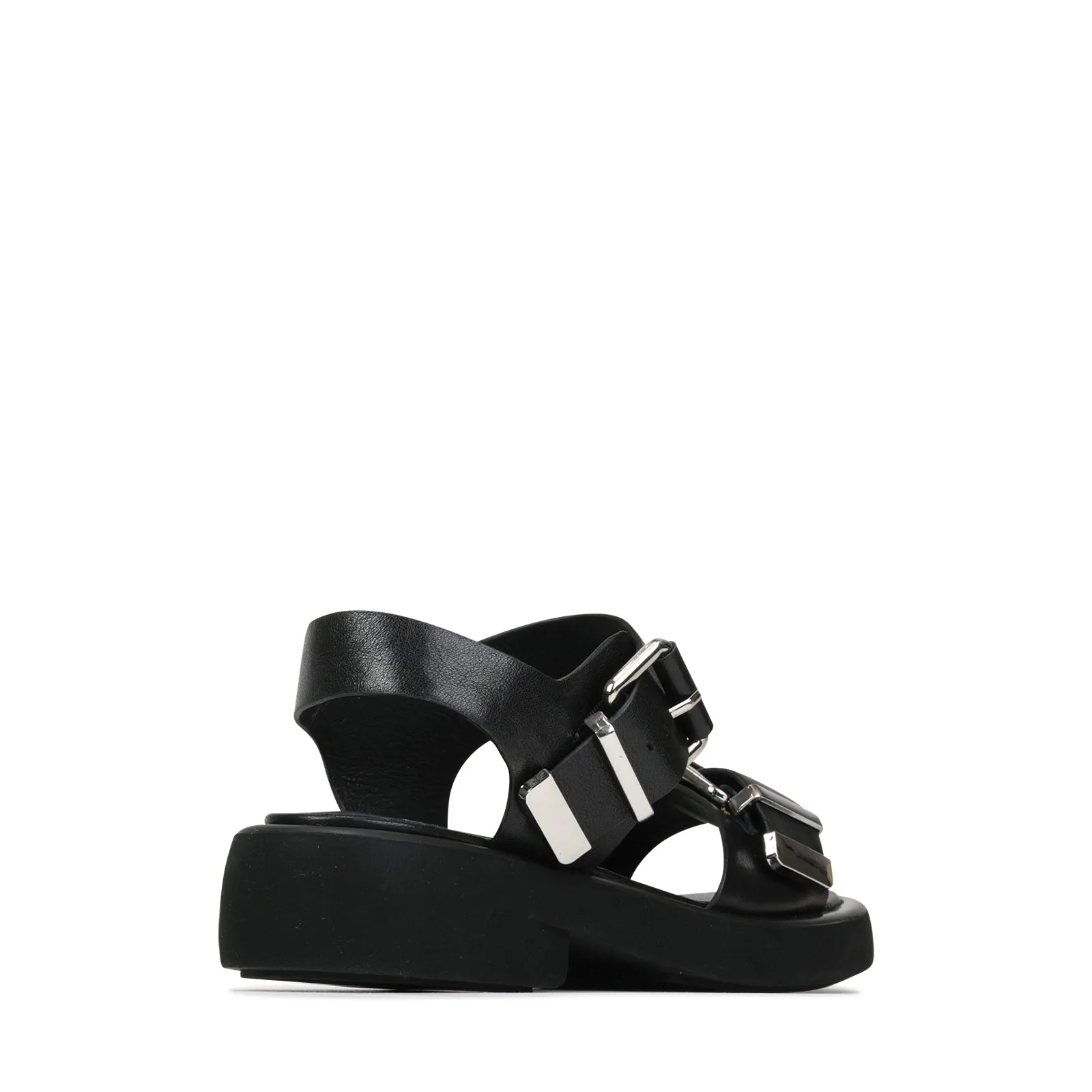 ELE LEATHER PLATFORM SANDALS