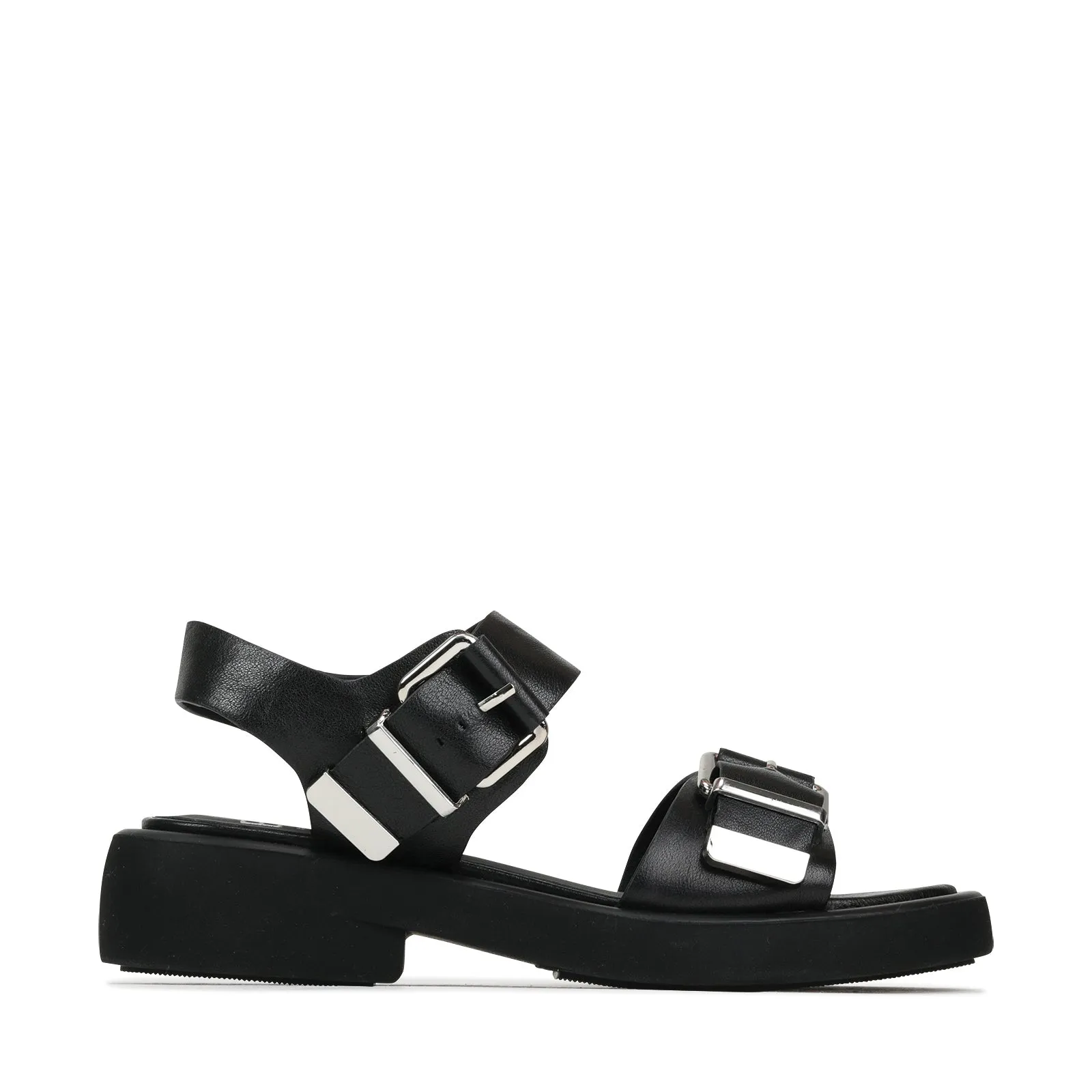 ELE LEATHER PLATFORM SANDALS