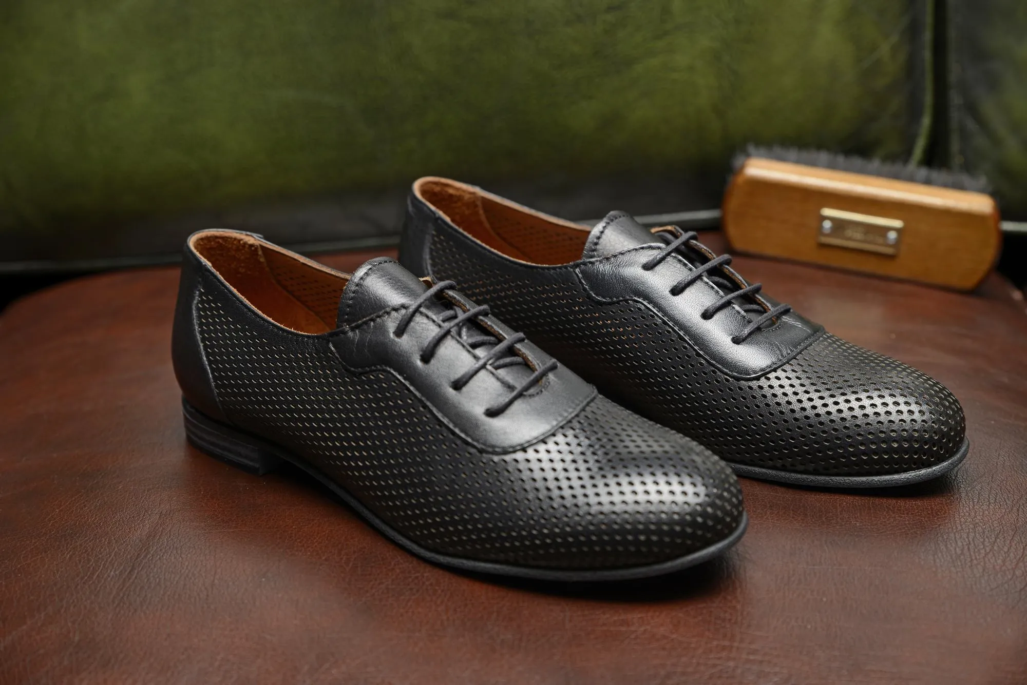 FOOT FEDERATION OPENWORK OXFORD WOMEN'S SHOE BLACK