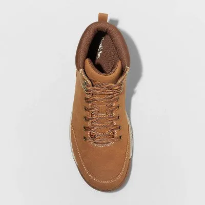 Goodfellow & Co Men's Hiker Boots Lace-Up Faux Leather Outdoor Hiking Boots