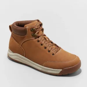 Goodfellow & Co Men's Hiker Boots Lace-Up Faux Leather Outdoor Hiking Boots