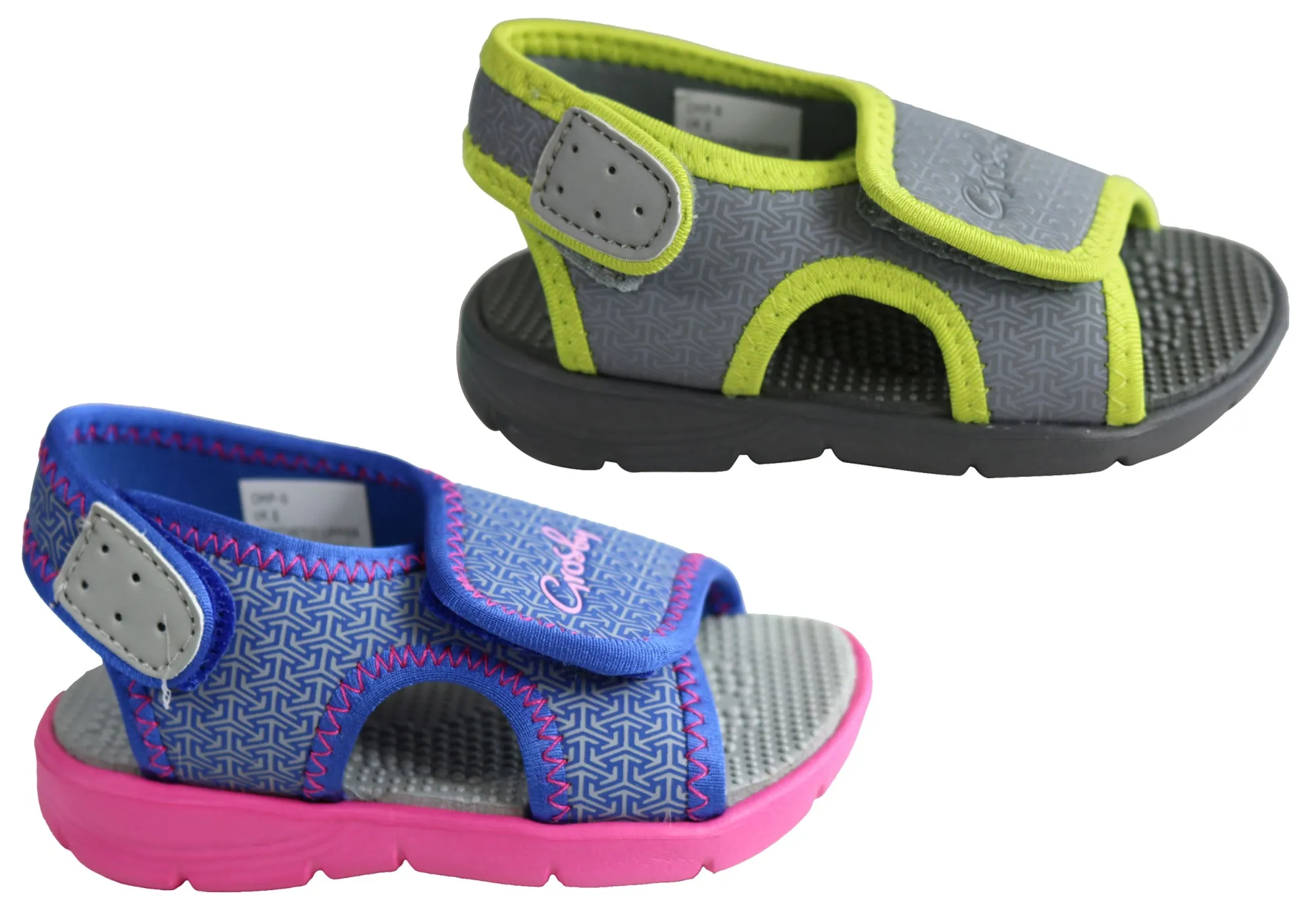 Grosby Chip Infant Toddler Junior Kids Comfortable Adjustable Sandals