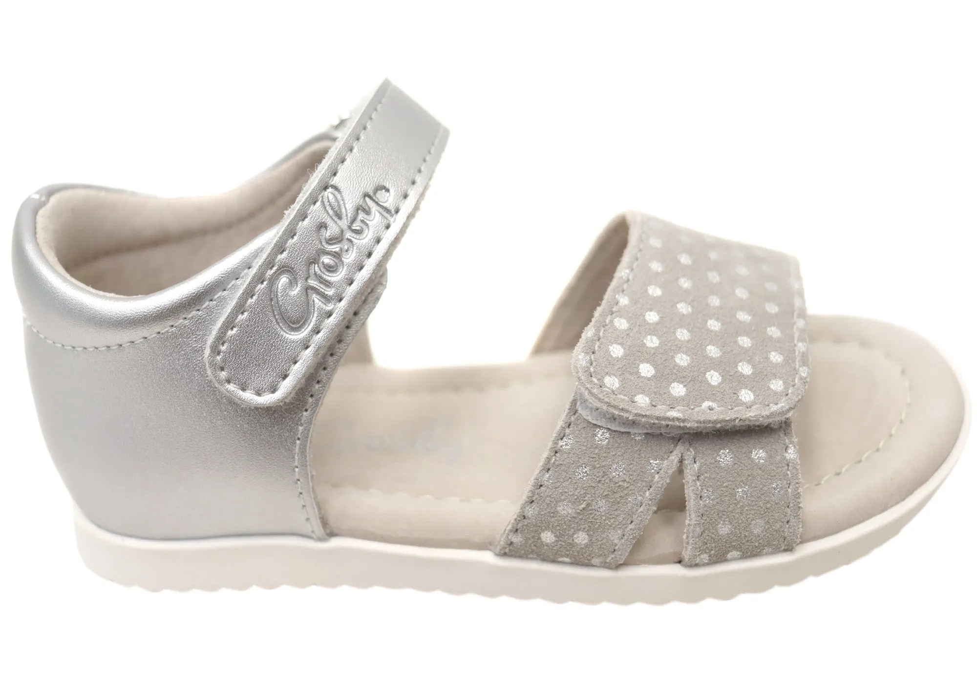Grosby Shelly Girls Infant Toddler Junior Kids Leather Sandals