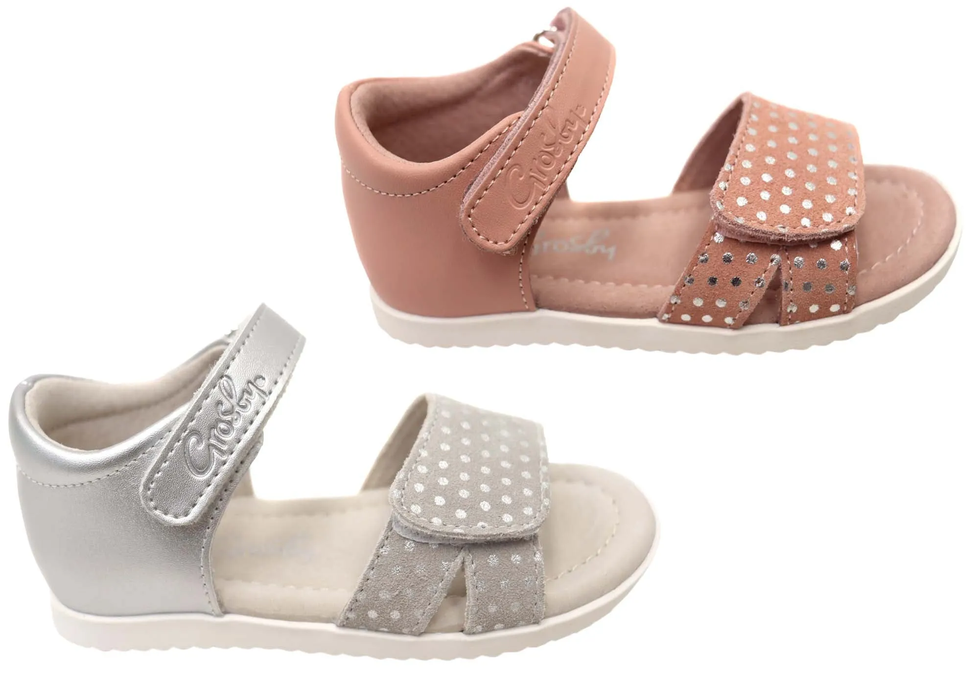 Grosby Shelly Girls Infant Toddler Junior Kids Leather Sandals