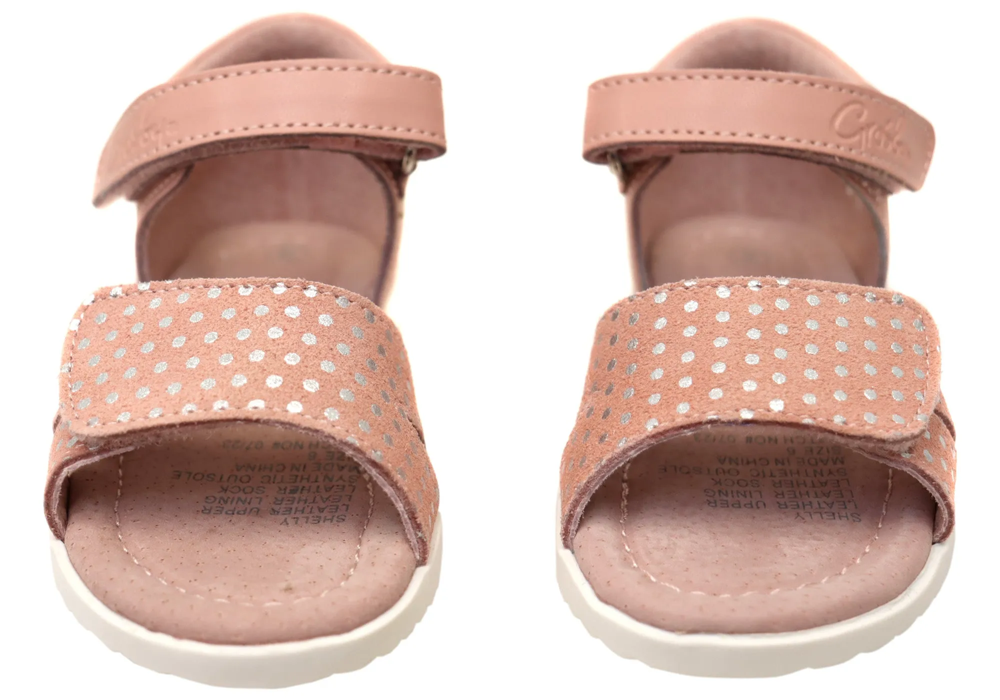 Grosby Shelly Girls Infant Toddler Junior Kids Leather Sandals