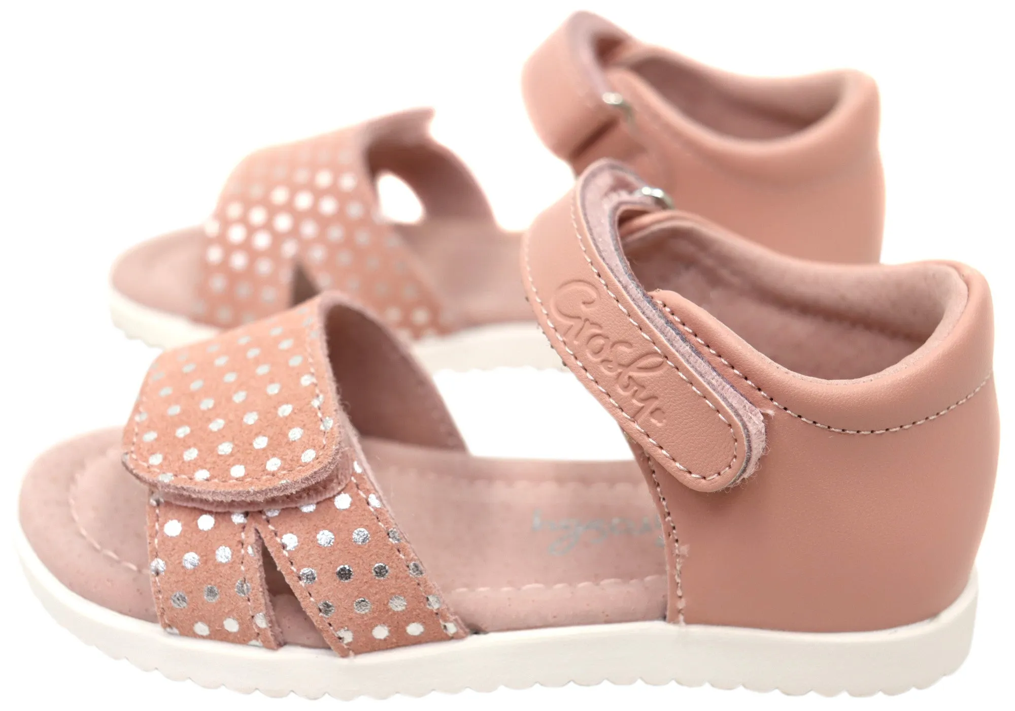 Grosby Shelly Girls Infant Toddler Junior Kids Leather Sandals