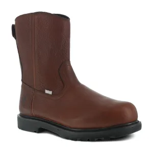 Iron Age Men's Hauler 10" Comp Toe Met Guard Wellington Work Boot - Brown - IA0195