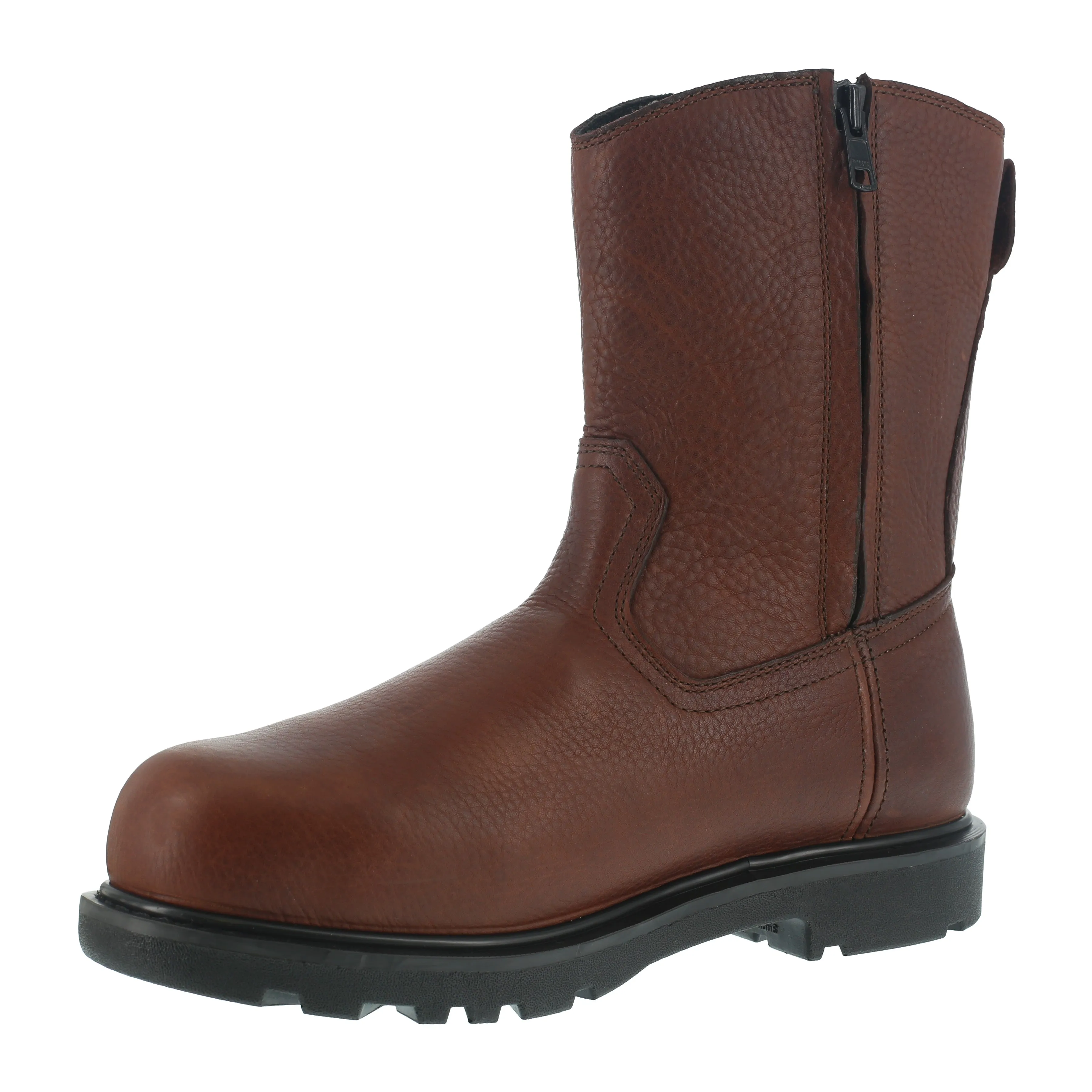 Iron Age Men's Hauler 10" Comp Toe Met Guard Wellington Work Boot - Brown - IA0195