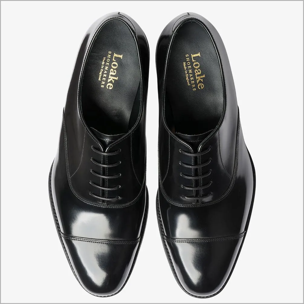 Loake Elgin Black Toe Cap Oxford@