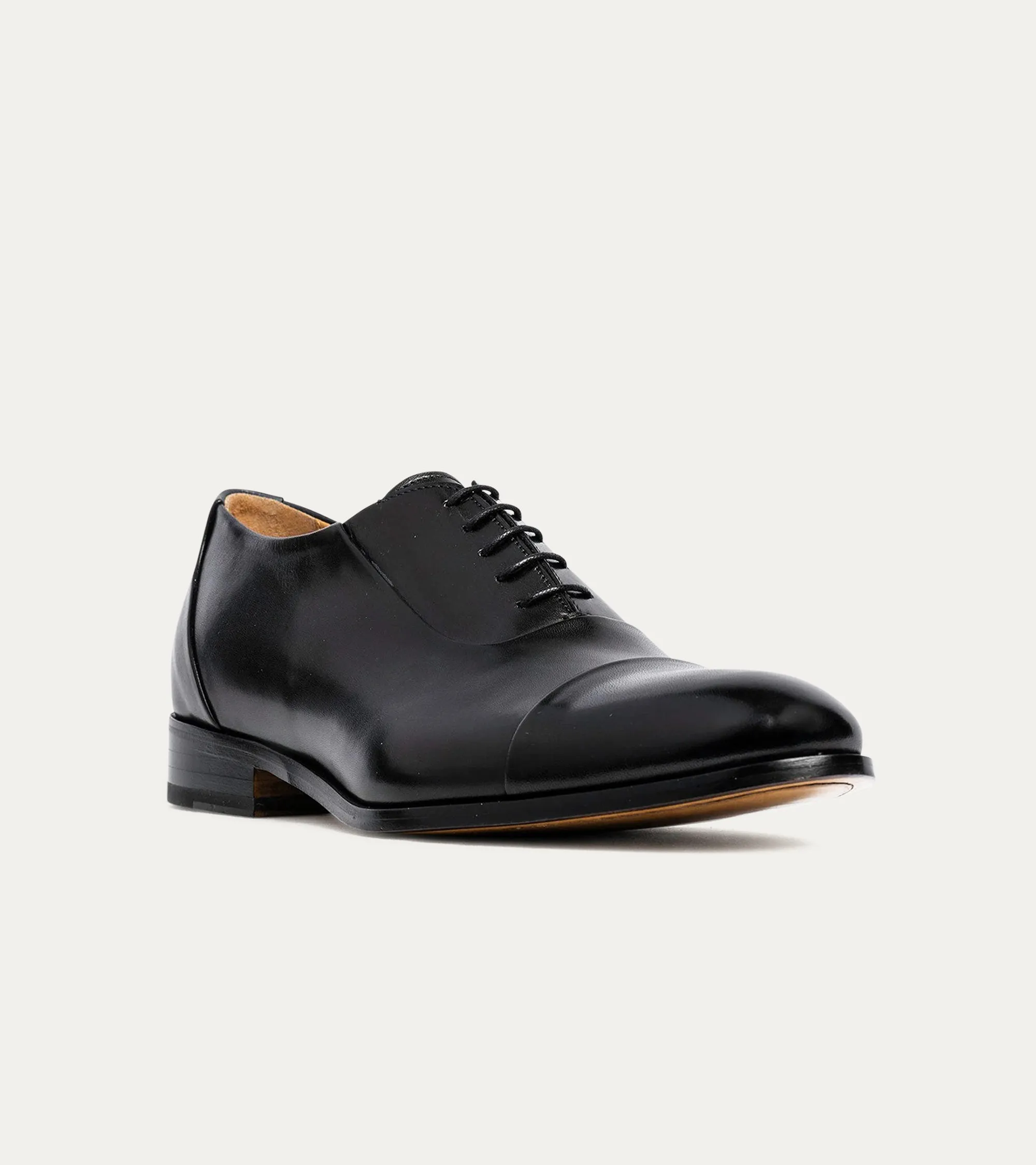 Matteo Cap Toe Oxford Black Antique