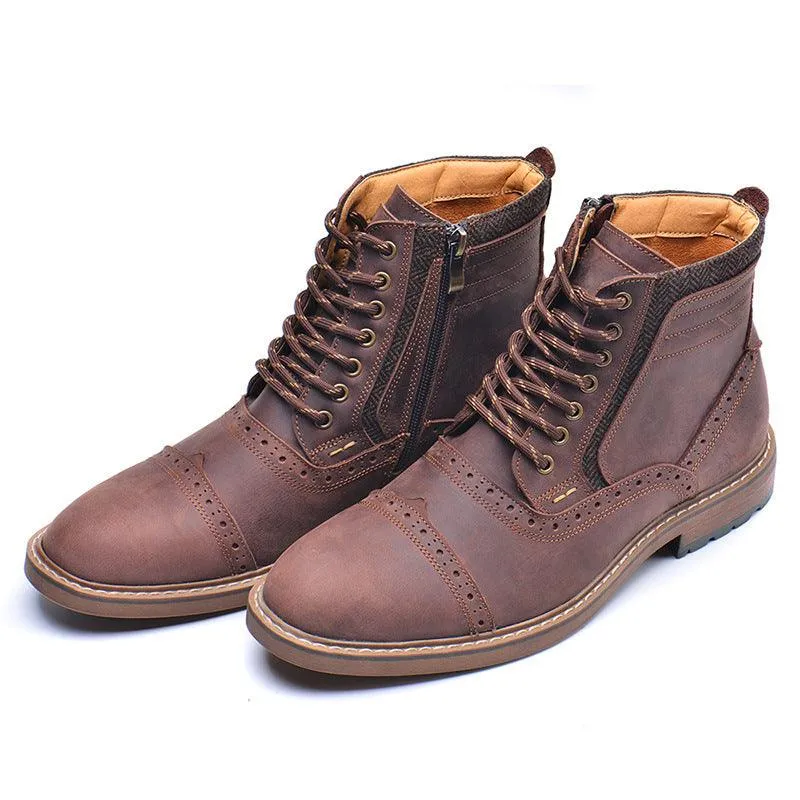 Men  Casual High Top Martin Boots