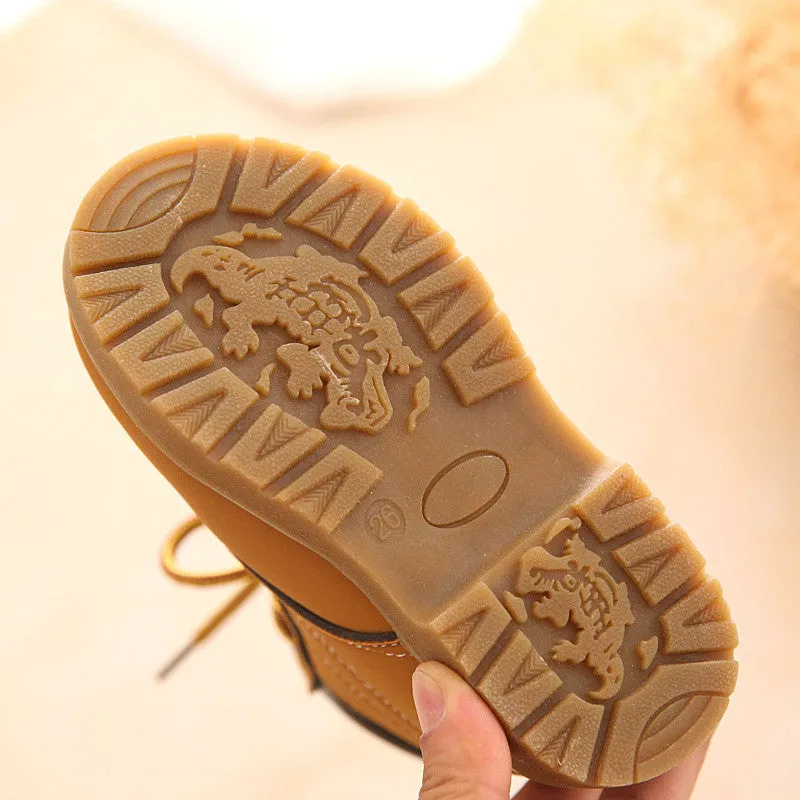 New children sneakers boots shoes kids fashion sneakers casual boys girls leather boots shoes children autumn boots boys