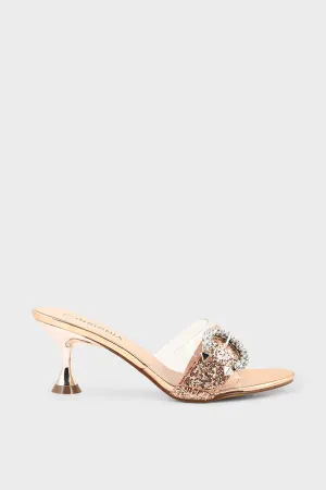 Party Wear Slip On I29237-Peach