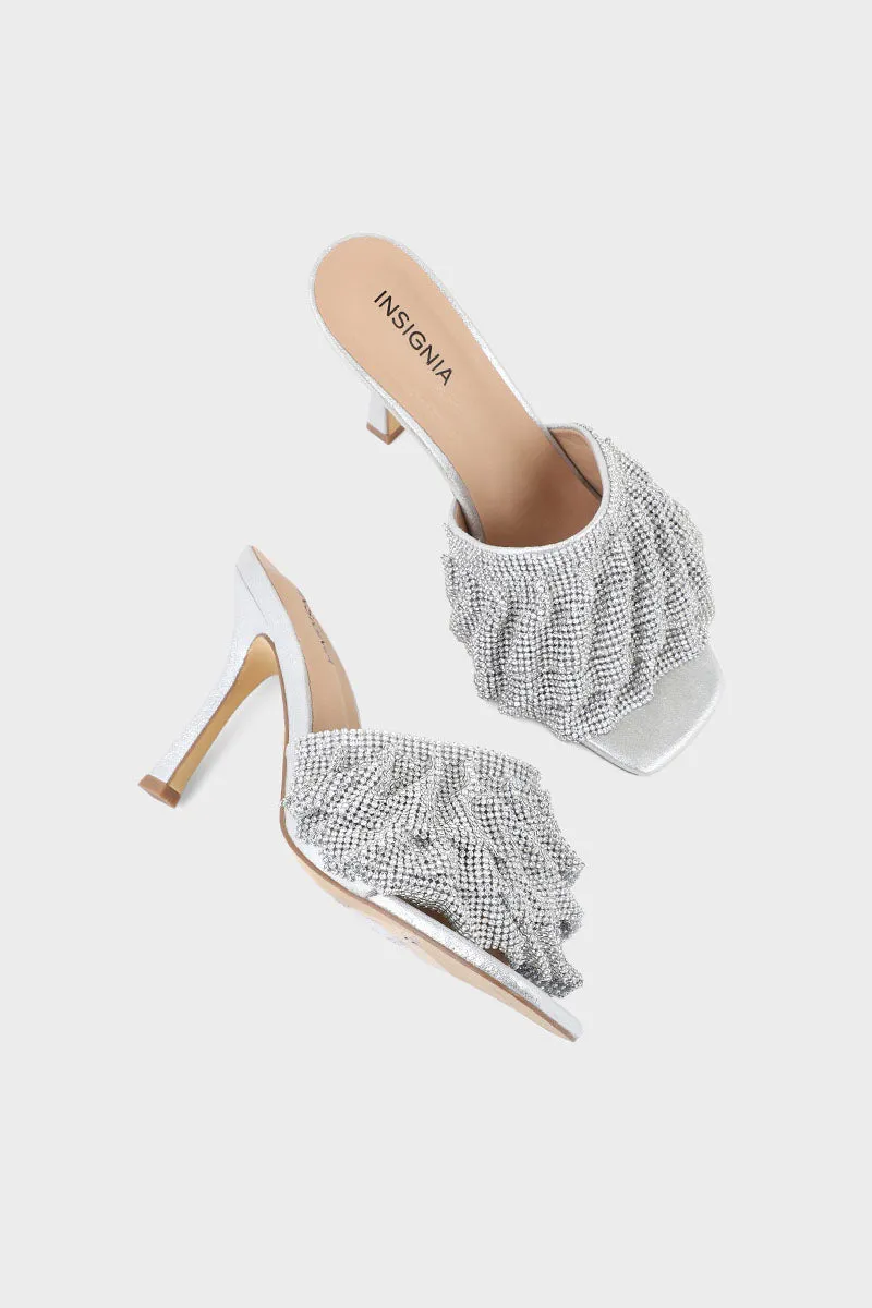Party Wear Slip On I29293-Silver