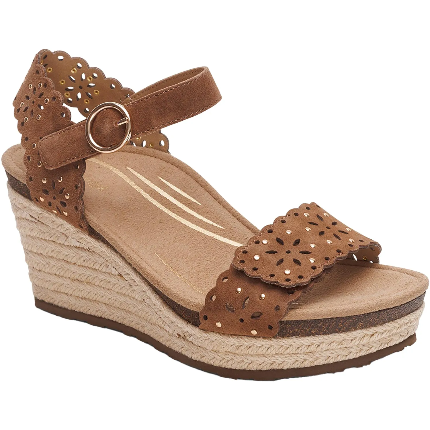 Women's Aetrex Sydney Scotch Cutout Suede