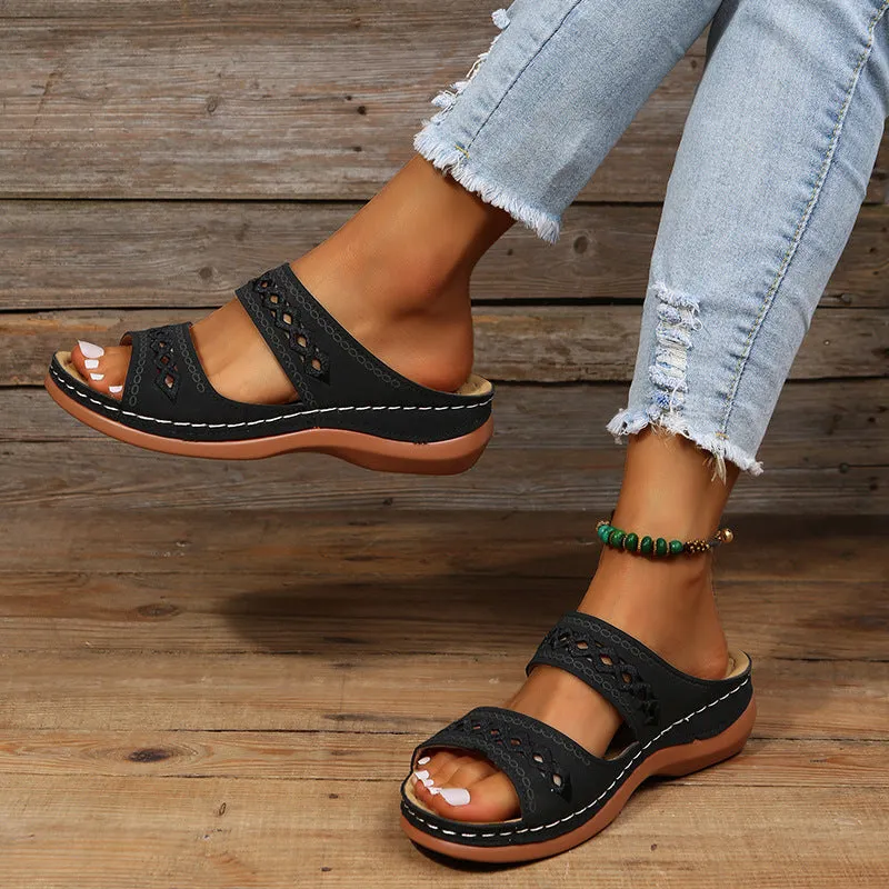 Women's Slope Heel Orthopedic Sandals